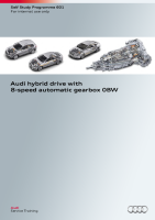SSP 601 Audi hybrid drive with 8-speed automatic gearbox 0BW-4